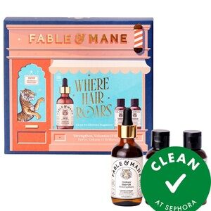 Fable & Mane “Where Hair Roars” Gift Set – HoliRoots Hair Oil + Volumizing Shamp